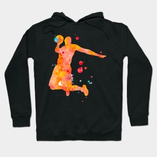 Basketball Player Watercolor Painting 2 Hoodie